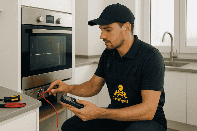Instalación de horno eléctrico · Electric oven installation · Elektromos sütő bekötése – Gran Canaria | CasaExpert Instalación de horno eléctrico · Electric oven installation · Elektromos sütő bekötése – Gran Canaria | CasaExpert
