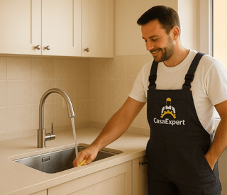 Instalación de fregadero - Después Después de instalación de fregadero por fontanero profesional en Gran Canaria